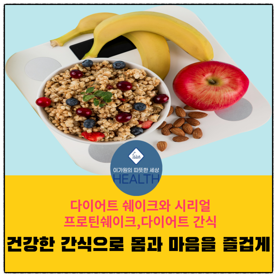  다이어트 쉐이크와 시리얼,프로틴 쉐이크와 다이어트 간식