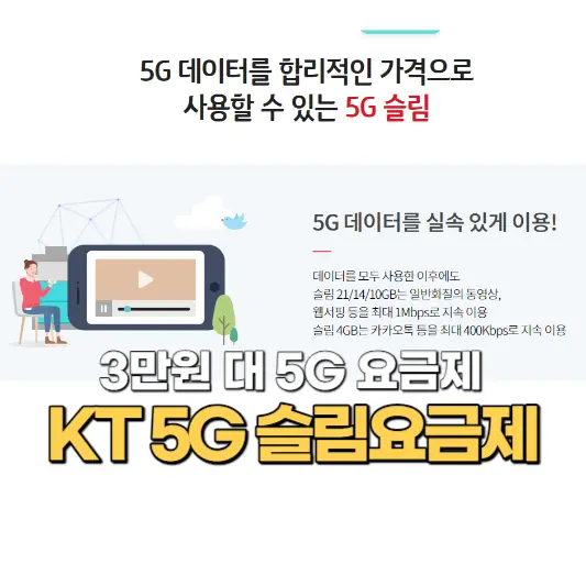 kt-5G-슬림요금제-안내