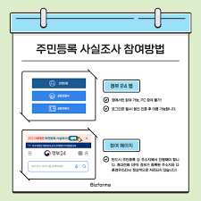 주민등록 사실조사 비대면