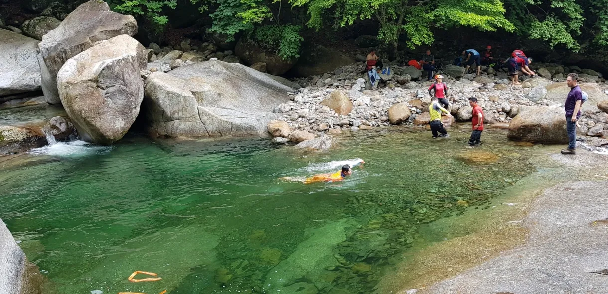 지리산 칠선계곡 계곡치기