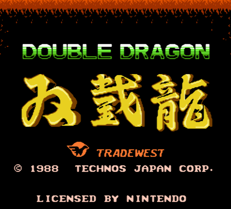  NES ROMS - Double Dragon (EUROPE / 유럽판 롬파일 다운로드)