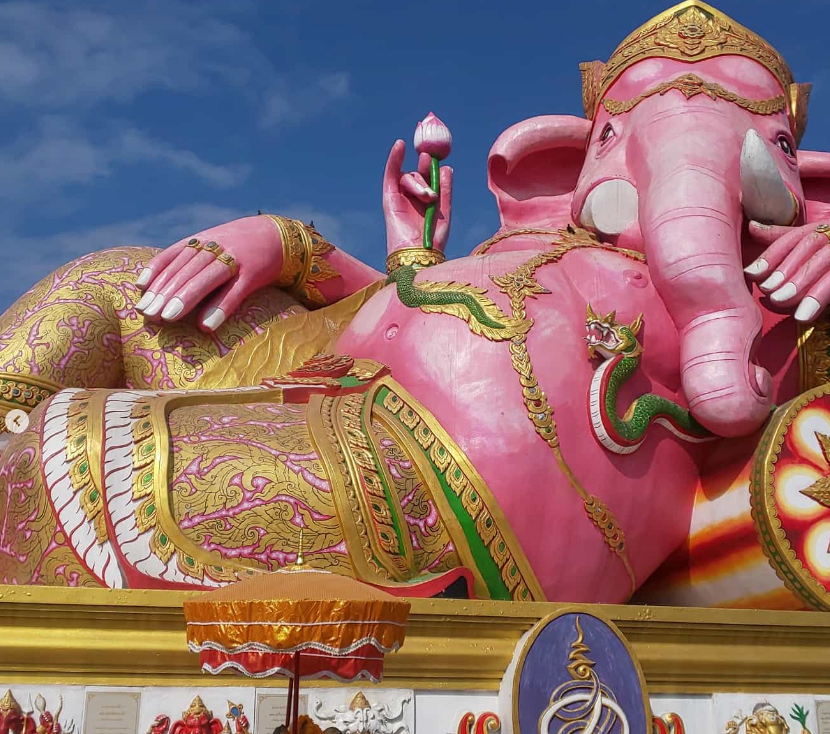 방콕여행 왓 사만 랏타나람 핑크코끼리