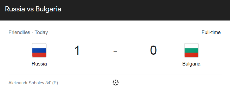  (2021 / 친선 경기) 러시아 (1) 대 불가리아 (0) 축구 경기 하이라이트