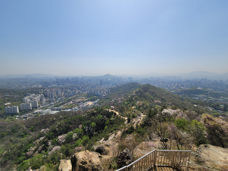 안산 봉수대 서울 풍경