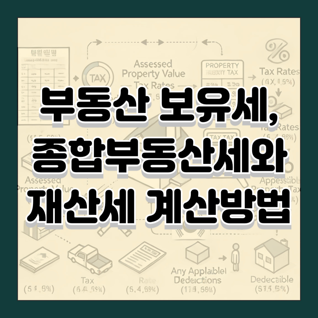 부동산 보유세, 종합부동산세와 재산세 계산방법