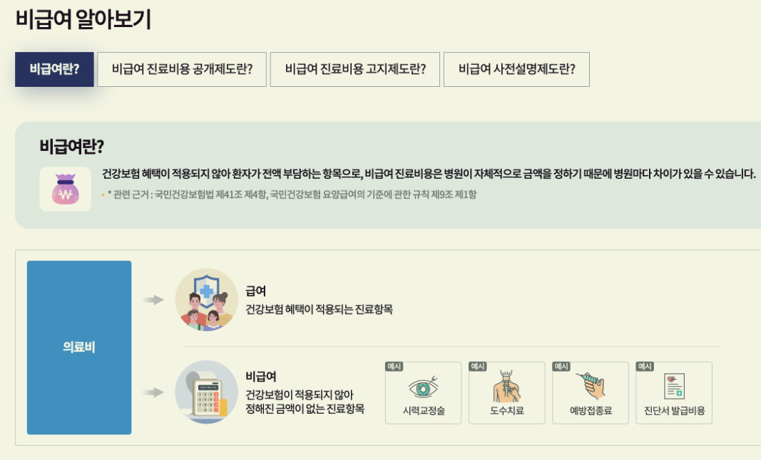 건강보험 비급여란?