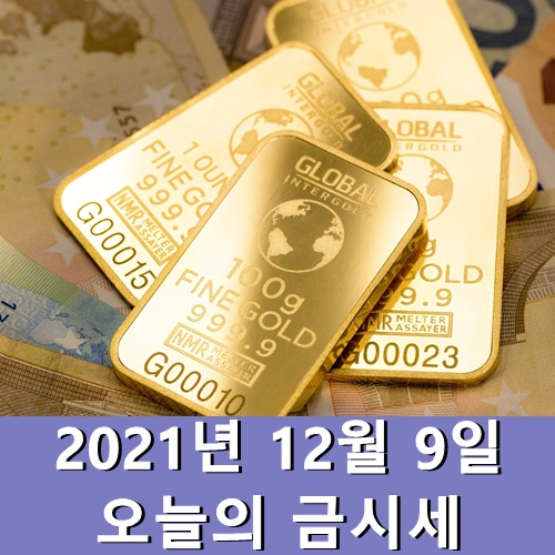  오늘의 금시세 12월 9일 금값 1돈가격
