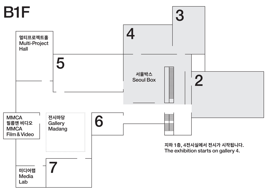 국립현대미술관-서울-게임사회-전시공간-안내표