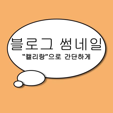  블로그 대표 썸네일 캘리랑에서 쉽게 만들어 보기