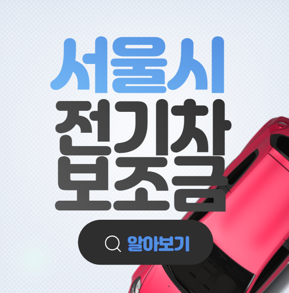  새롭게 바뀐 2021년 서울시 전기차 보조금 금액과 신청방법