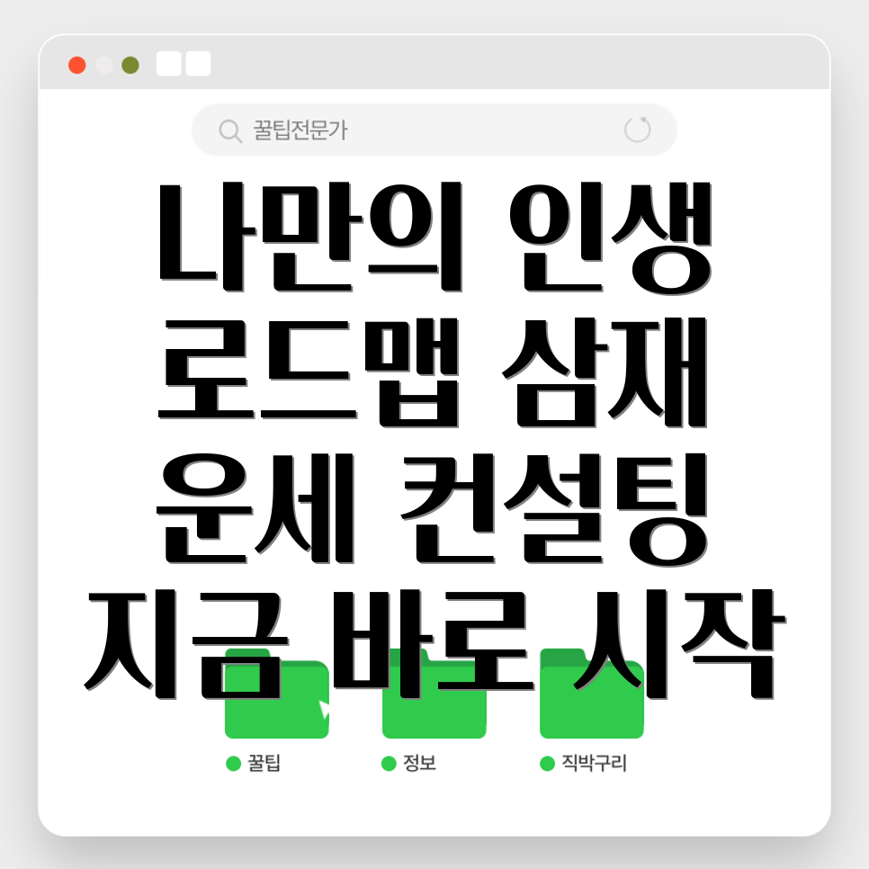 삼재 운세 컨설팅