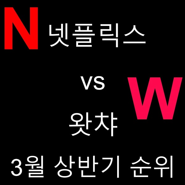  넷플릭스 vs 왓챠 3월 1일 영화순위