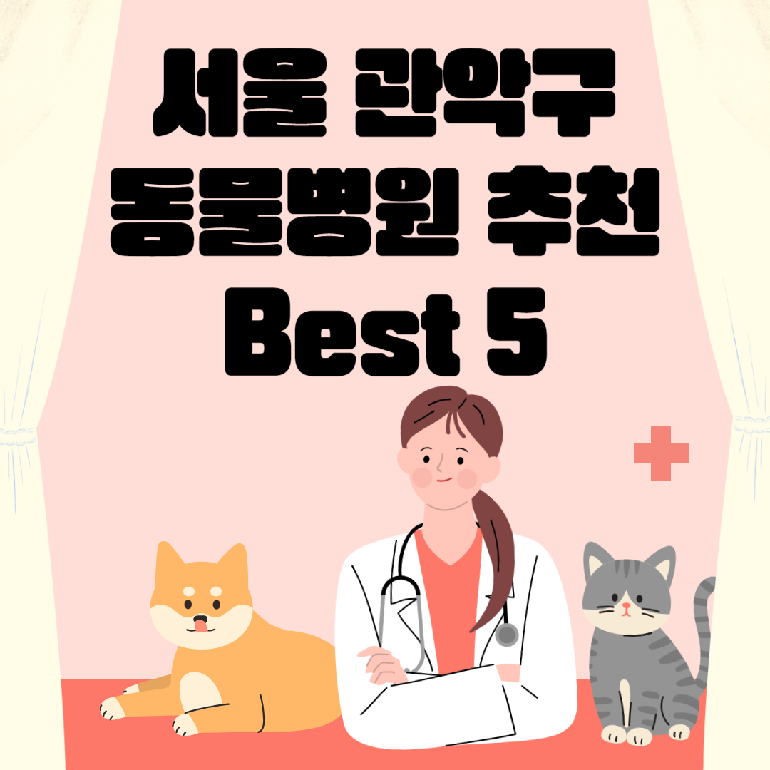 서울 관악구 동물병원 추천 Best 5 ㅣ24시간 동물병원ㅣ비용ㅣ반려동물 의료비 지원 50만원 블로그 썸내일 사진