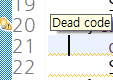  자바 이클립스 dead code 글