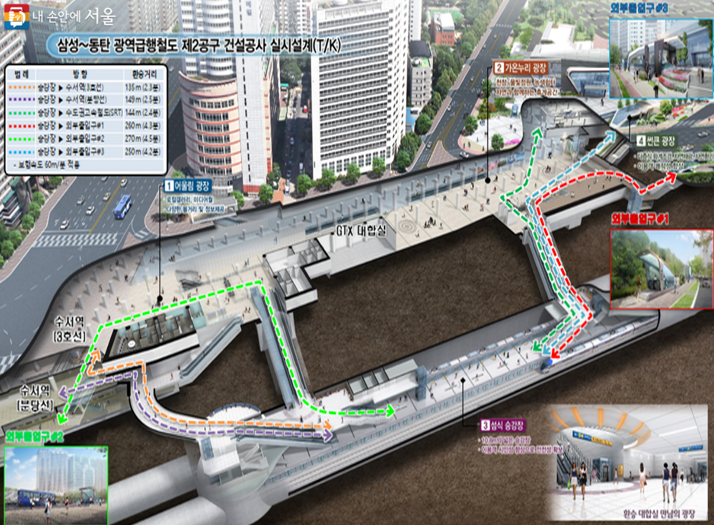 GTX 수서역 조감도_국토교통부