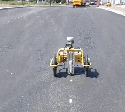  지면 마킹 GPS 소형 측량 모바일 로봇 VIDEO: TinySurveyor automates site marking