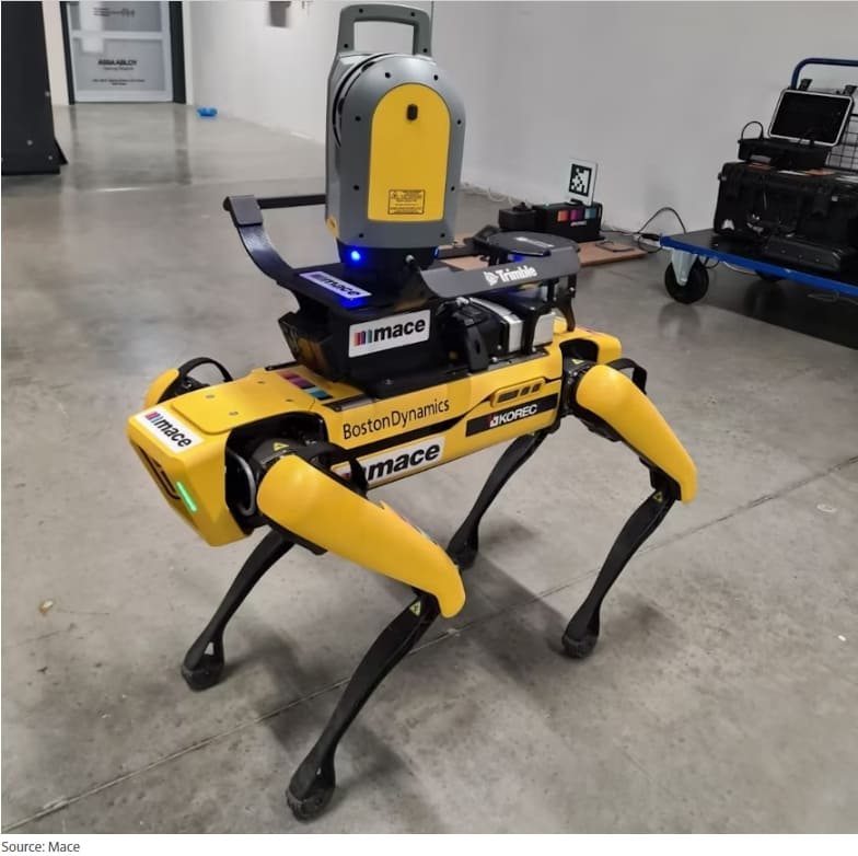  건설현장에 가장 최적화된 로봇 '스팟'과 함께 하세요!: 트림블 VIDEO: Spot the Robot Dog Earns its Keep with Tech-Savvy Construction Contractor