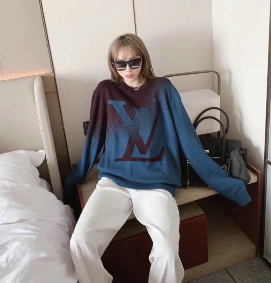  [LOUIS VUITTON] 루이비통 인타르시아 LV 로고 니트 스웨터