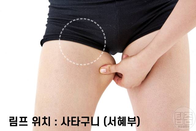 얼굴색 밝아지는법 림프마사지 위치 사타구니