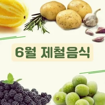 6월 제철 음식 추천 종류_6