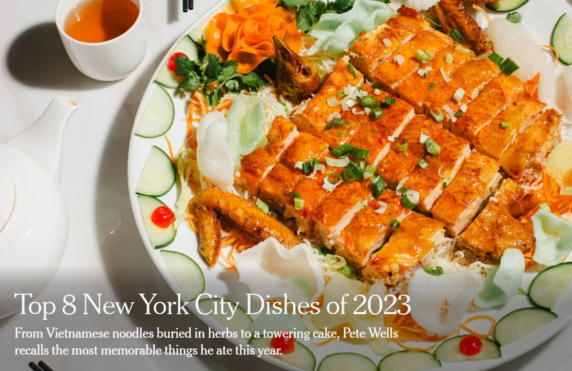 2023년 뉴욕 인기 8대 요리...한국 돼지곰탕 VIDEO: Top 8 New York City Dishes of 2023