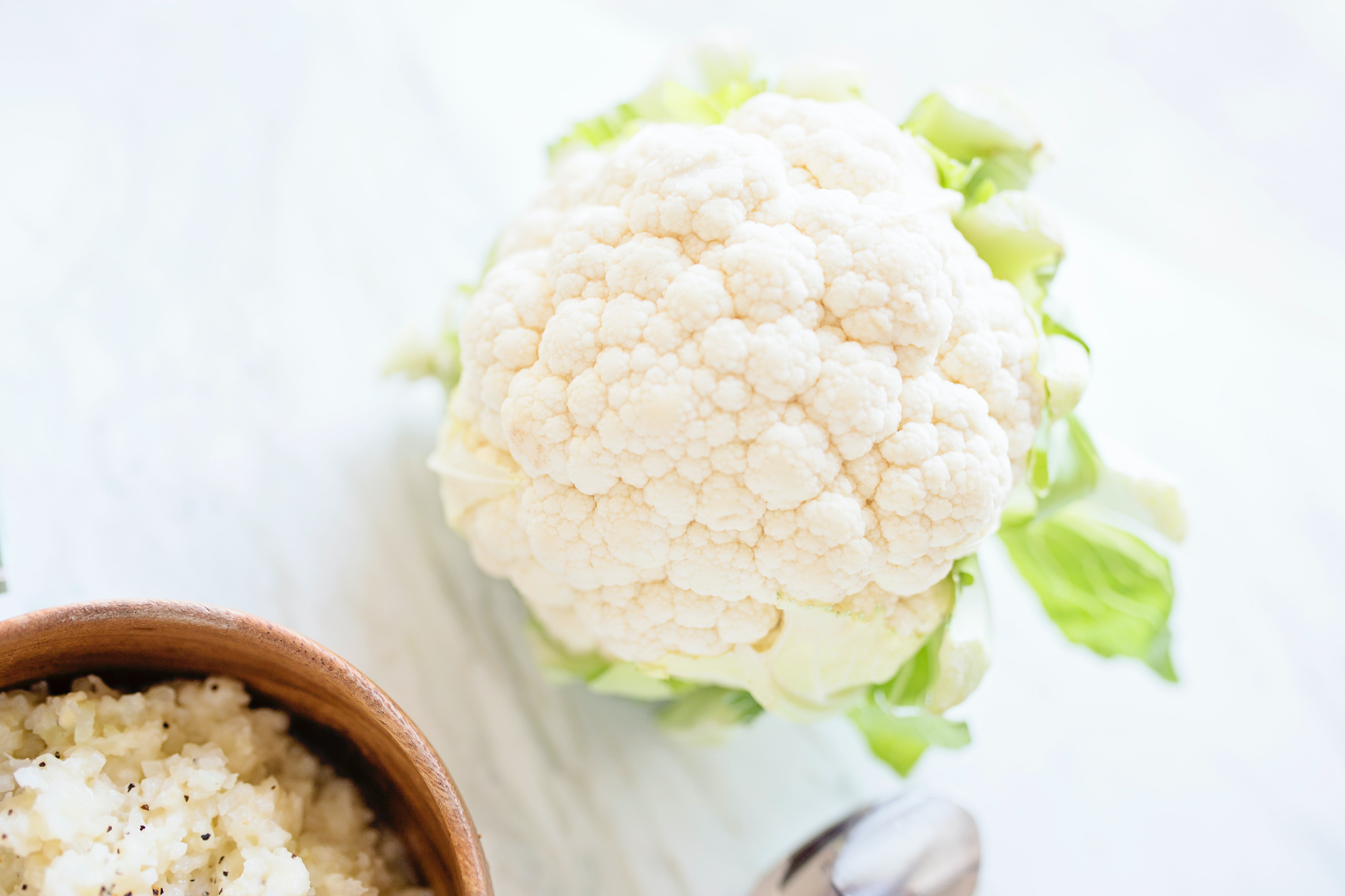 white cauliflower on the table