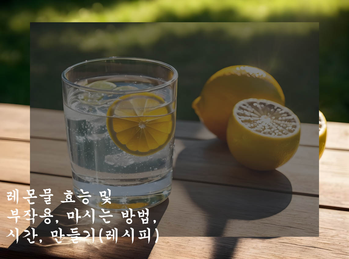 레몬물 효능 및 부작용, 마시는 방법, 시간, 만들기(레시피)-이거너무 좋아요