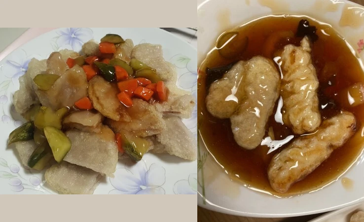 꿔바로우랑 탕수육 차이점이 뭐죠