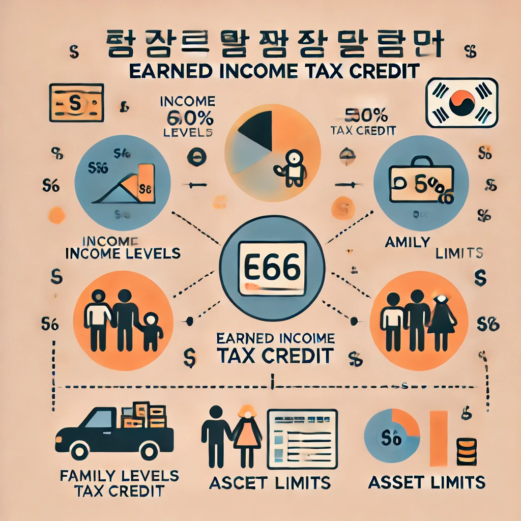 근로장려금 금액산정 (소득 재산 기준)