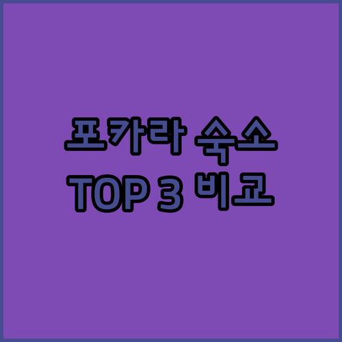 포카라 여행객 필독 가성비 좋은 숙소
