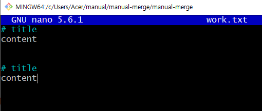 GIT CLI - Branch & Conflict 4.3. 병합: 같은파일, 다른부분 병합