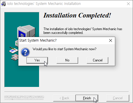 Would like to start System Mechanic now?