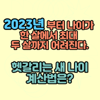  2023년부터 나이가 한 살에서 최대 두 살까지 어려진다. 헷갈리는 새 나이 계산법은?