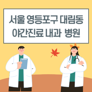 영등포구 대림동 야간진료 내과 병원 리스트 (18시 이후 늦게까지하는 병원)