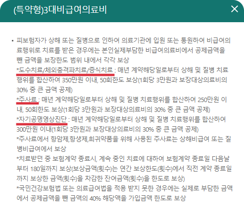 4세대-실손-의료보험-3대비급여의료비-상세내용