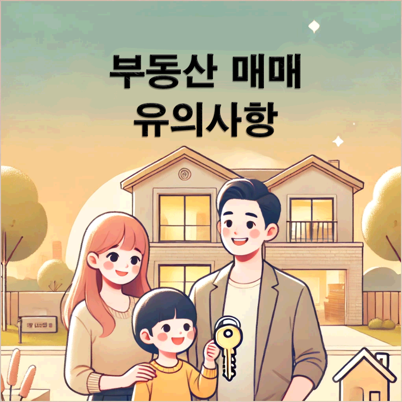 내 집 마련! 실거주 부동산 매매 시 유의사항
