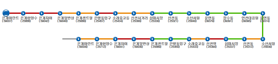 16번버스 전체 노선