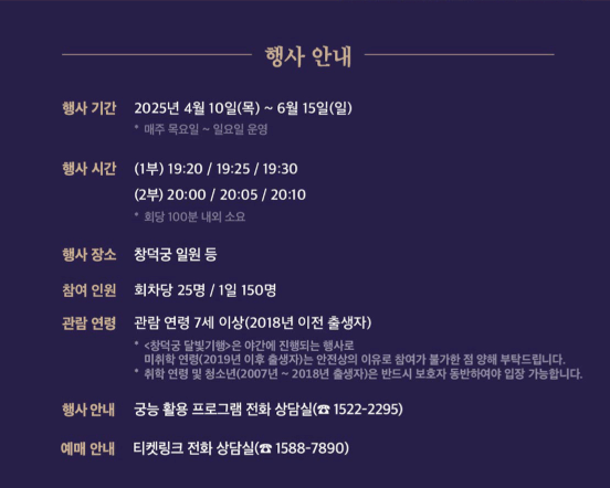 2025 상반기 창덕궁 달빛기행 예매방법, 동선, 가격, 주차 꿀팁