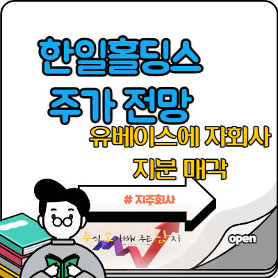  한일홀딩스 주가 거래량 급증 이유는?