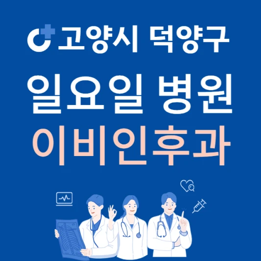 고양시-덕양구-일요일-이비인후과-진료하는곳-주말에-문여는-고양시-24시간-이비인후과-병원-찾기