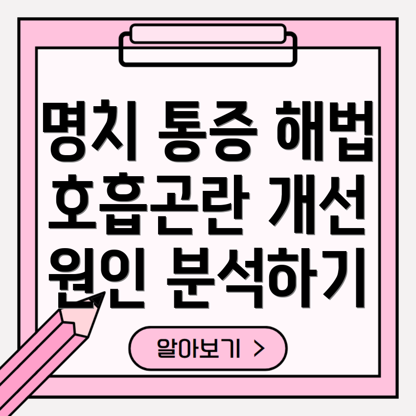 명치 호흡곤란