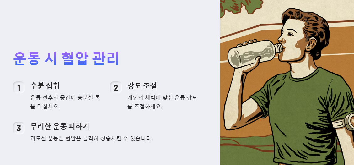 운동시 혈압관리