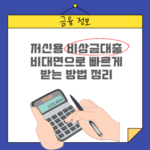 저신용 비상금대출