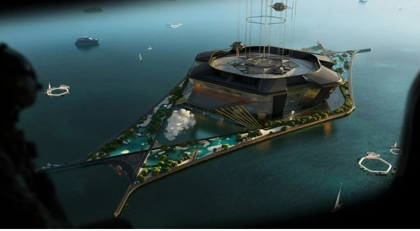 "바다와 별을 연결하는" 우주 엘리베이터 VIDEO: Jordan William Hughes designs space elevator that "connects the ocean to the stars"