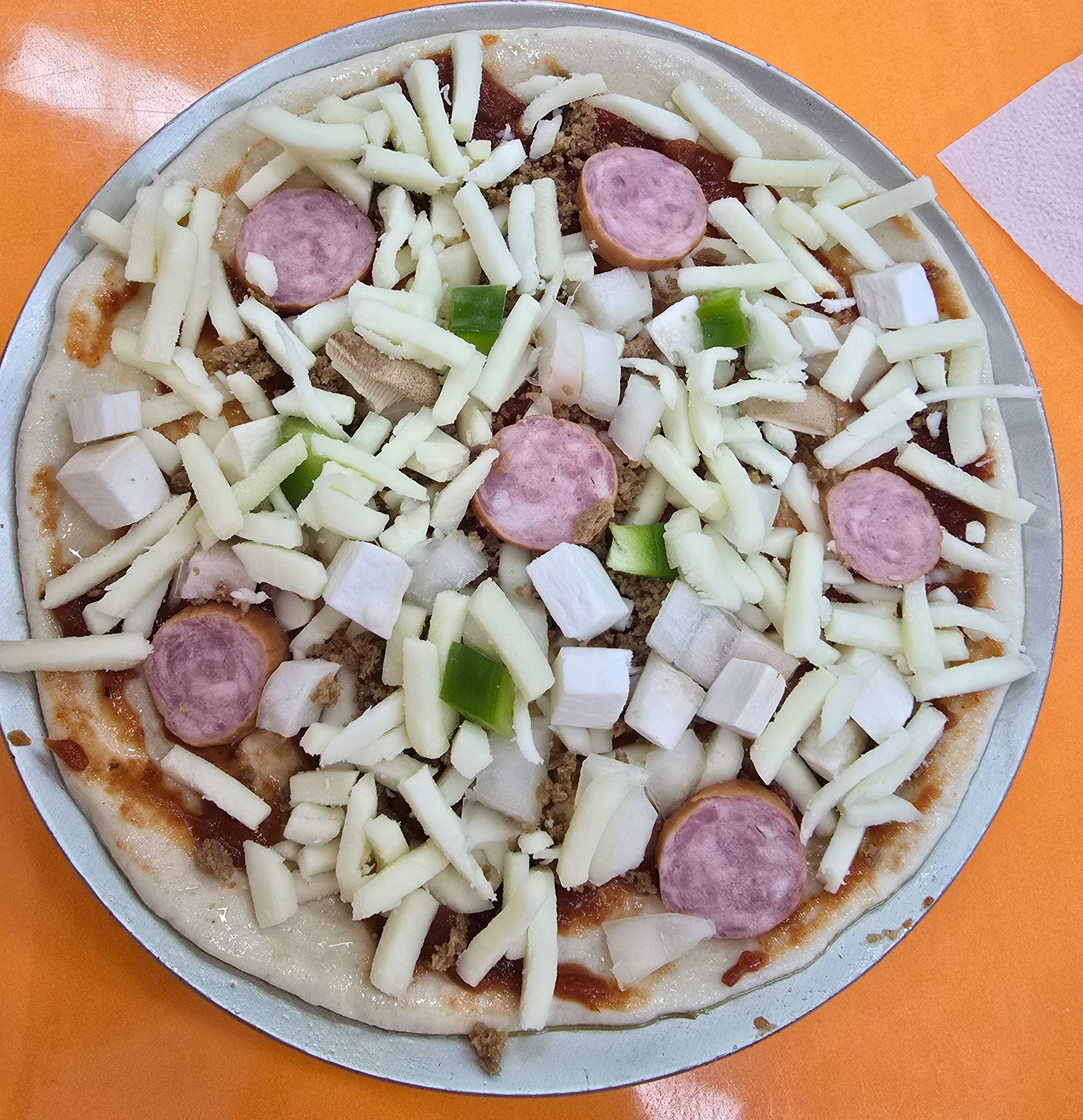완성된 피자