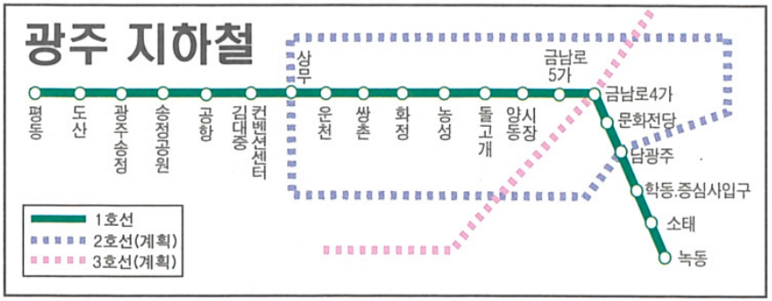 광주-지하철-노선도