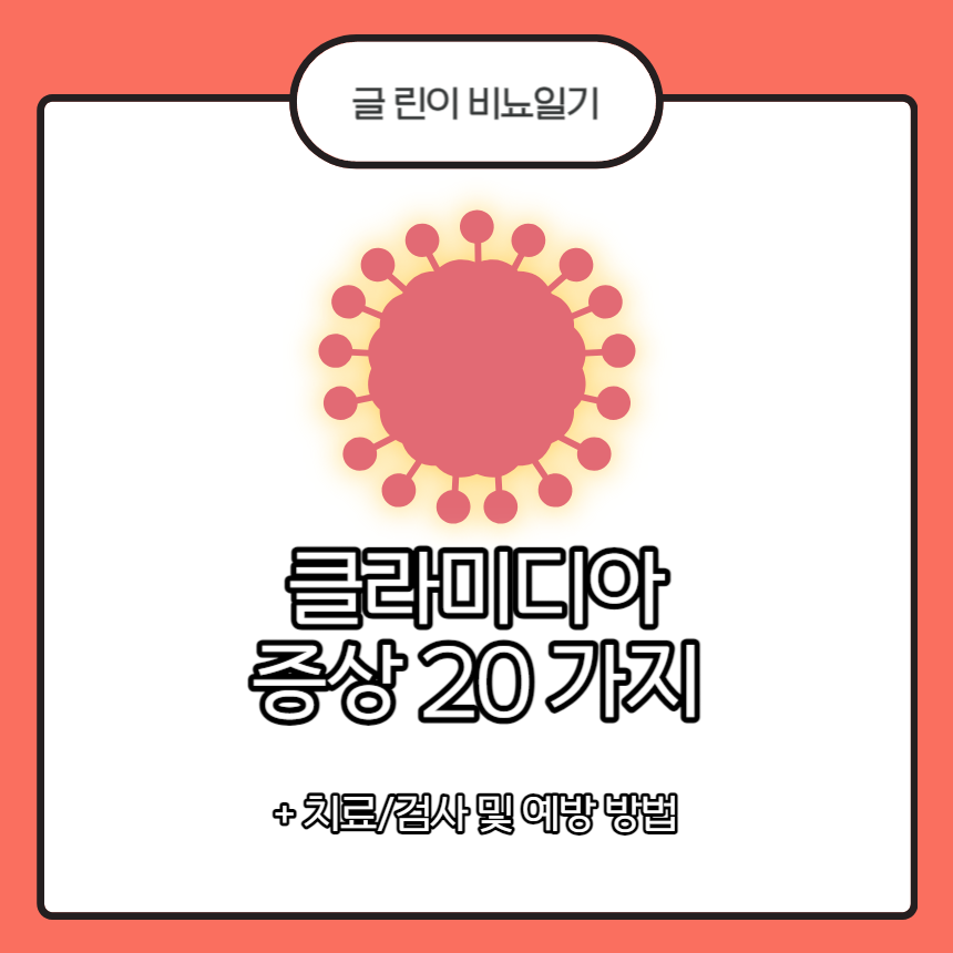  클라미디아 증상 20가지 + 치료/검사 및 예방 방법