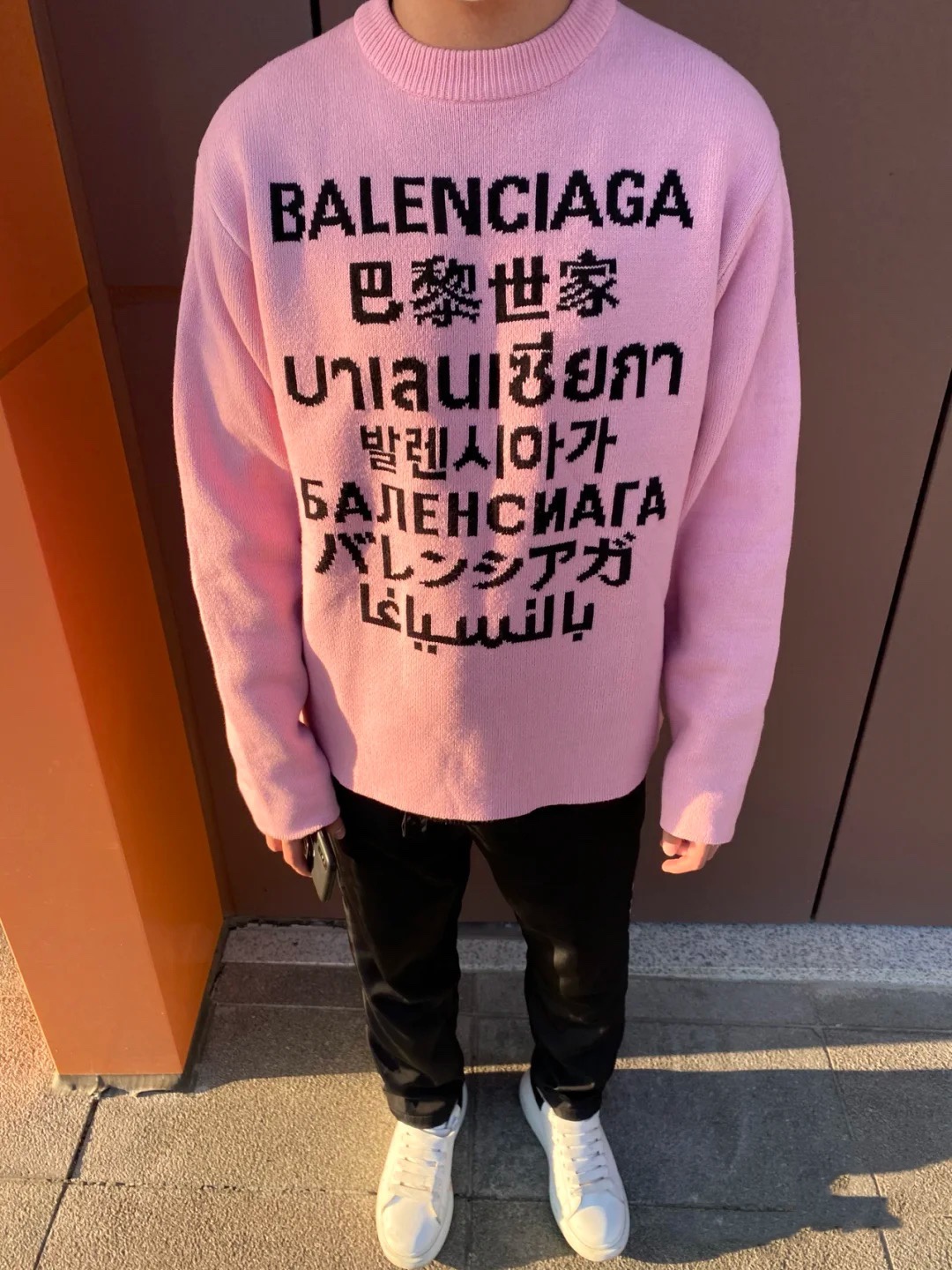  [BALENCIAGA] 발렌시아가 랭귀지 LANGUAGES 크루넥 니트 스웨터 (2 COLOR)
