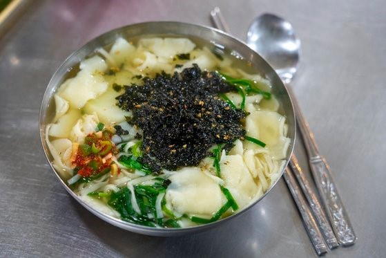 포항 죽도시장 우리 캠핑 왔어요 한그릇 5천원 손수제비 칼수제비 칼제비 국수 맛집 추천