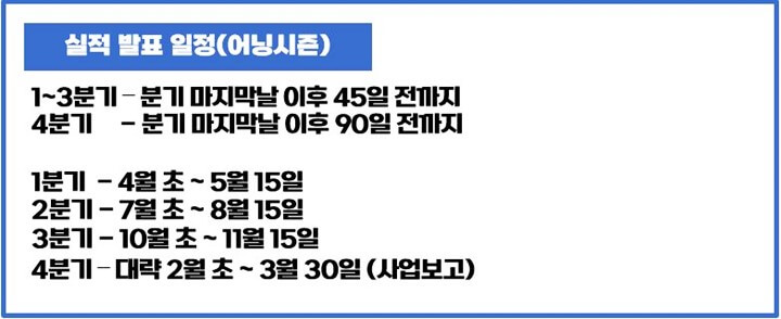 국내기업-실적발표-일정-어닝시즌